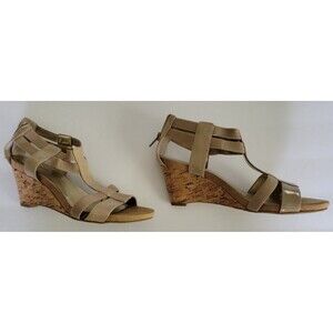 Alfani Women's Maribeth Cork Wedge Sandals Brown Size 5M